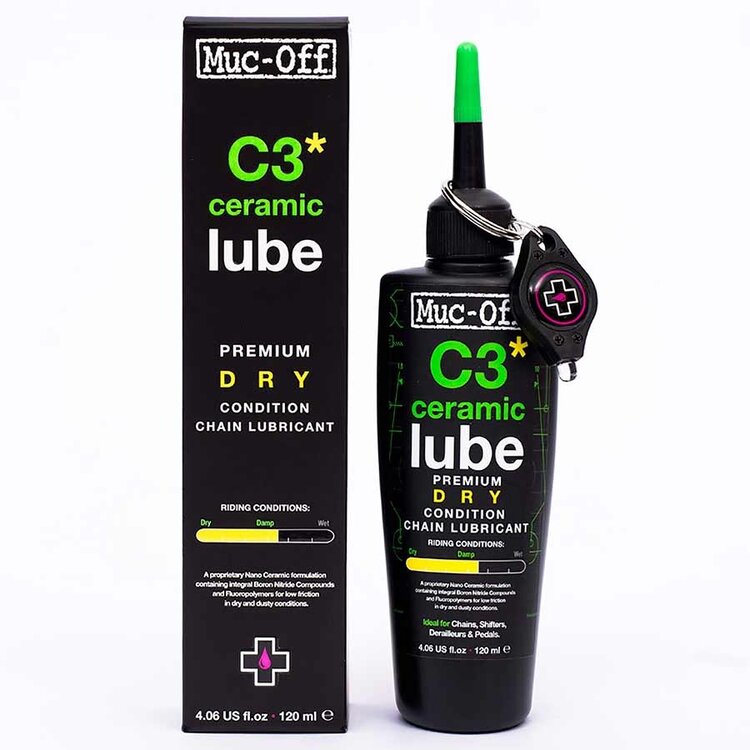 Muc-Off Muc-Off, C3 Ceramic Dry Lubricant, 50ml with UV Torch