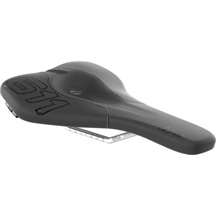 SQlaB-Saddle 611 ERGOWAVE CrMo : 15cm : 900 black