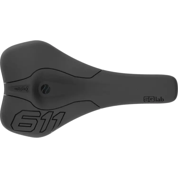 SQlaB-Saddle 611 ERGOWAVE CrMo : 15cm : 900 black
