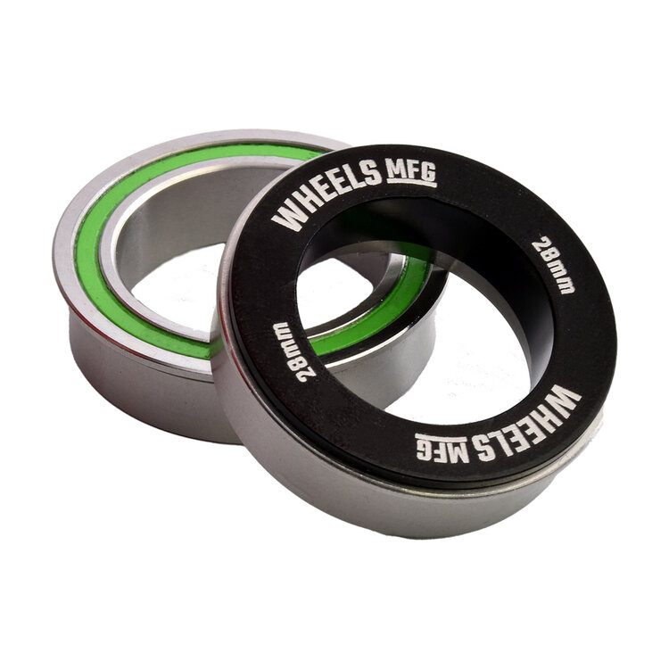 WHEELS MFG Wheels Manufacturing BB86 to 28/30mm Flanged, Dual Row Pressfit 86/92 for Praxis