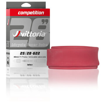 Vittoria Vittoria Latex, Inner Tube, Presta with Removable Valve Core, 700x25-28, 48mm