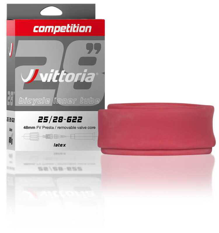 Vittoria Vittoria Latex, Inner Tube, Presta with Removable Valve Core, 700x25-28, 48mm
