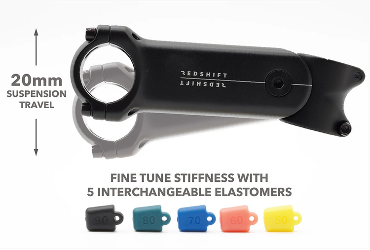 Redshift Sports Redshift Shockstop Suspension Stem, 6 degrees, 1-1/4, 60mm