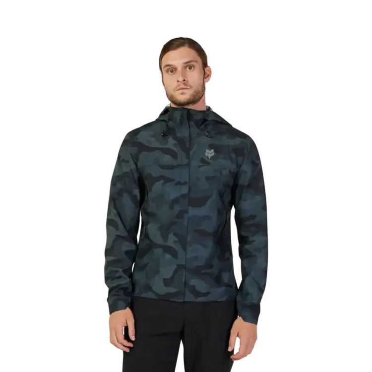 Fox Racing Fox Ranger 2.5-Layer Water Jacket, Men's, Black Camouflage