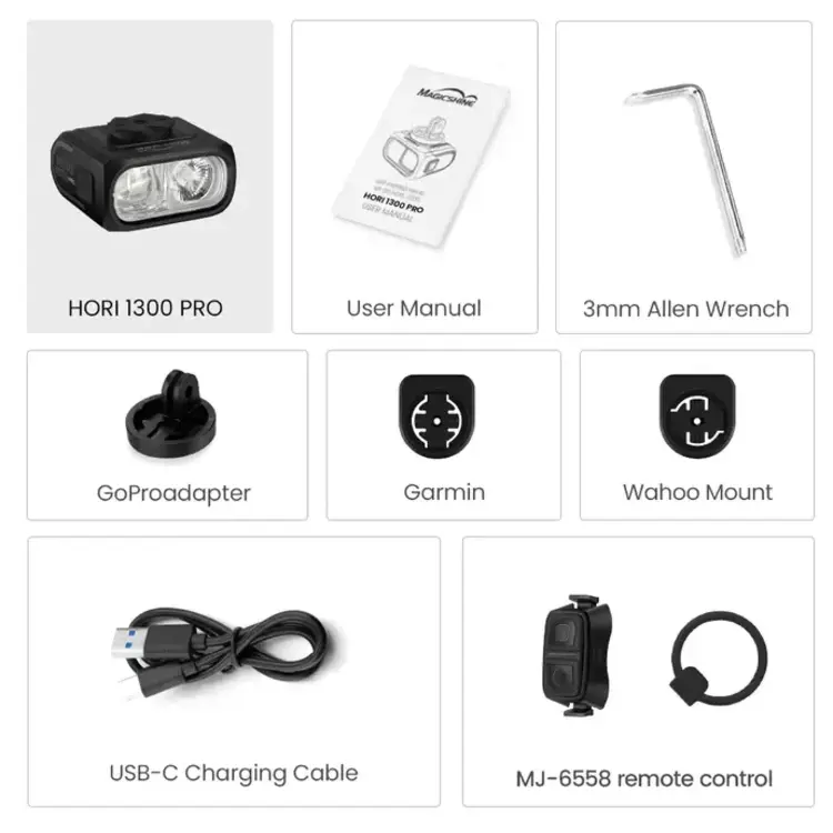 MAGICSHINE Magicshine Hori 1300 Pro Front Light Ant+