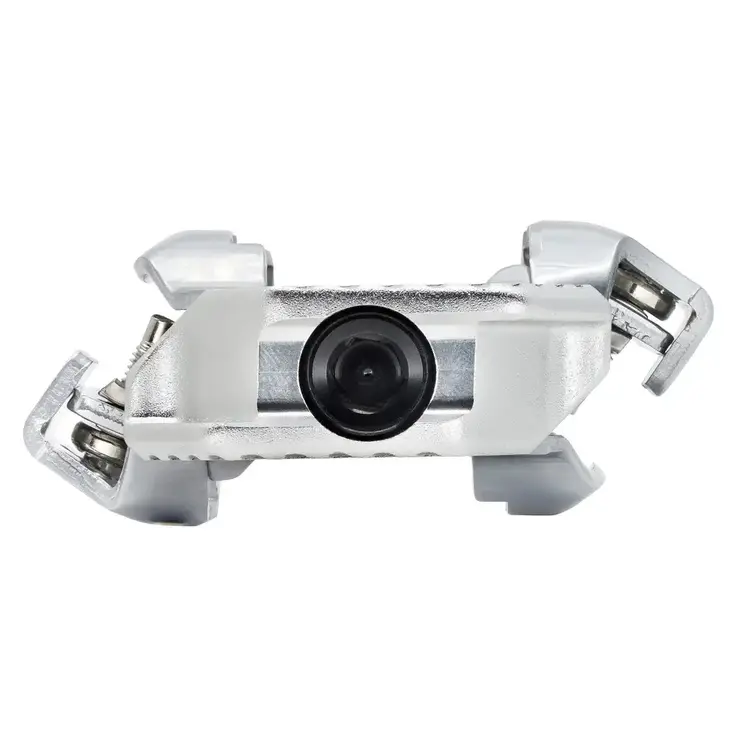 Wolf Tooth CTRL Trail Performance Clipless Pedals - Dual Sided Clipless, Alloy, 9/16", Silver, Pair, Shimano SPD