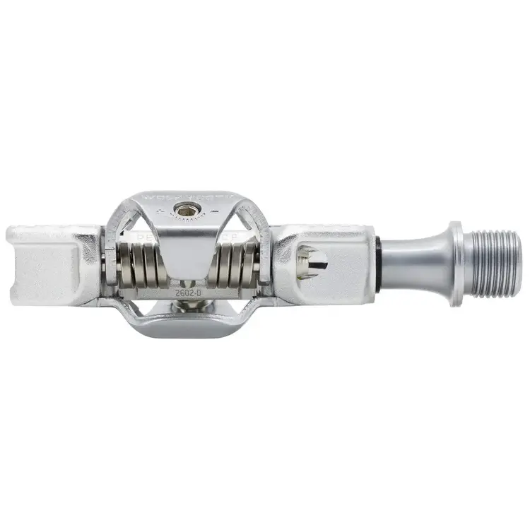 Wolf Tooth CTRL Trail Performance Clipless Pedals - Dual Sided Clipless, Alloy, 9/16", Silver, Pair, Shimano SPD