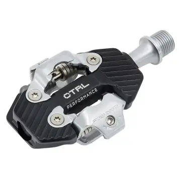 CTRL Trail Performance Clipless Pedals - Dual Sided Clipless, Alloy, 9/16", Black, Pair, Shimano SPD