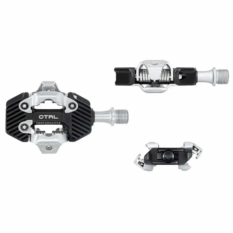 Wolf Tooth CTRL Trail Performance Clipless Pedals - Dual Sided Clipless, Alloy, 9/16", Black, Pair, Shimano SPD