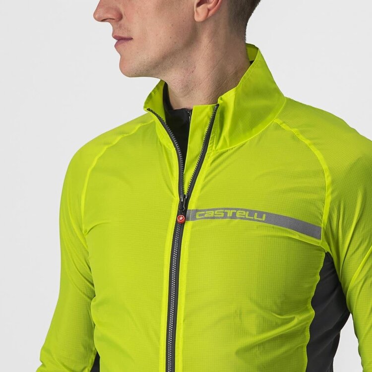 Castelli Castelli Squadra Stretch Jacket, Men's, Neon Yellow,