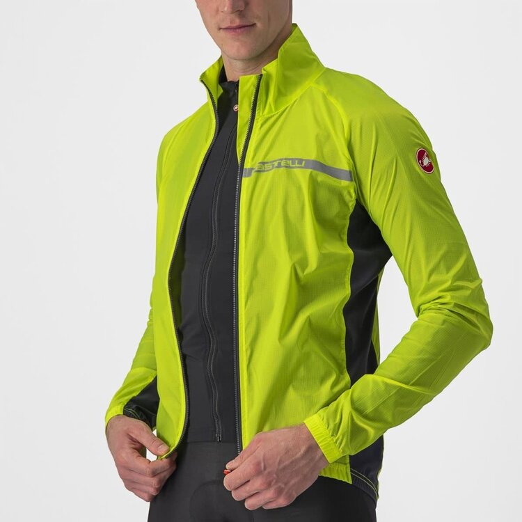 Castelli Castelli Squadra Stretch Jacket, Men's, Neon Yellow,