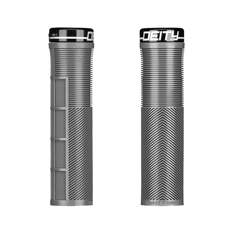 Deity Deity Knuckleduster Grips, 132mm, Stealth Grey, Pair