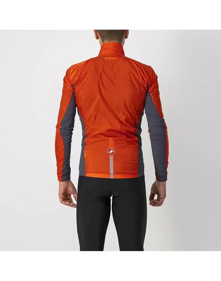Castelli Castelli Squadra Stretch Jacket, Men's, Fiery Red/Dark Gray