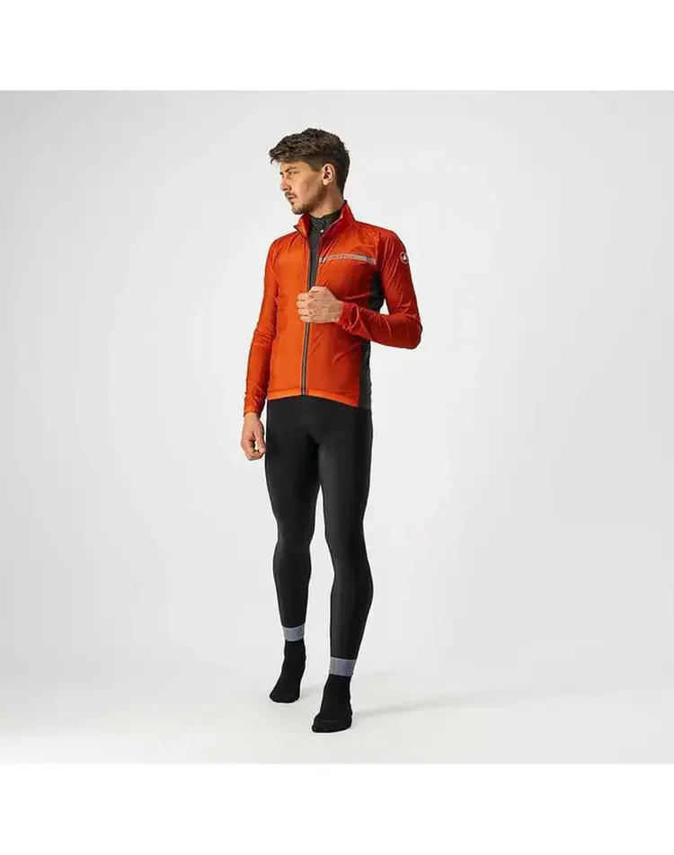 Castelli Castelli Squadra Stretch Jacket, Men's, Fiery Red/Dark Gray