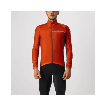 Castelli Squadra Stretch Jacket, Men's, Fiery Red/Dark Gray
