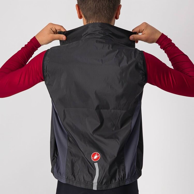 Castelli Castelli Squadra Stretch Vest, Men's, Light Black/Dark Gray