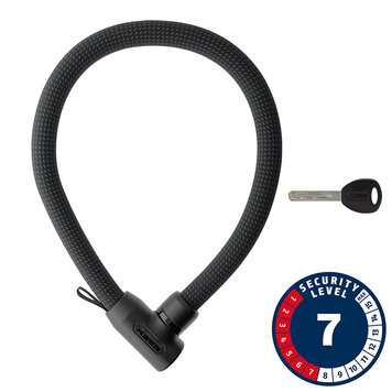 Abus Yarnit 4004K Chain Lock, Key, 44mm, 85cm, Black