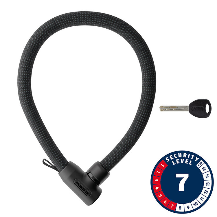 Abus Abus Yarnit 4004K Chain Lock, Key, 44mm, 85cm, Black