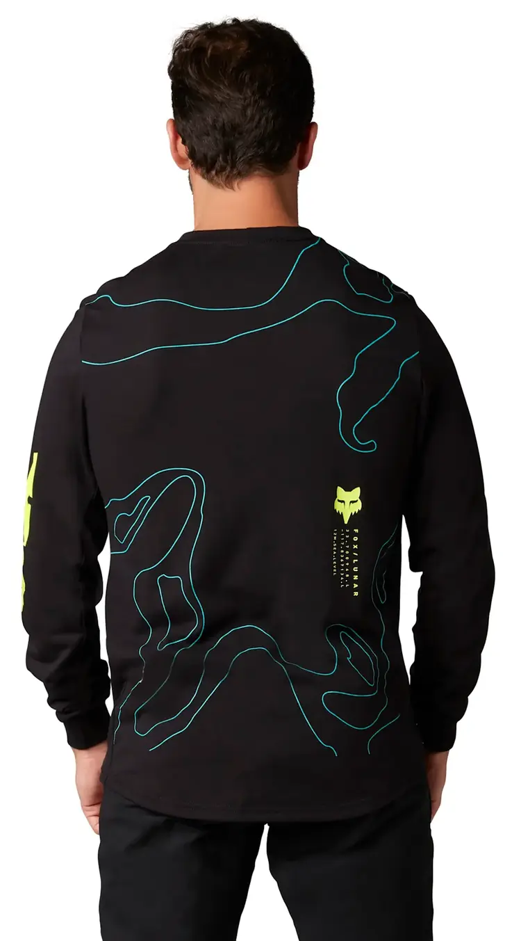 Fox Racing Fox Ranger DriRelease Lunar LS Jersey, Men's,  Black