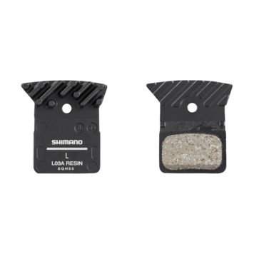 Shimano BP-L05A-RF L-Type Disc Brake Pads, Metal Pad w/ Fin, Pair
