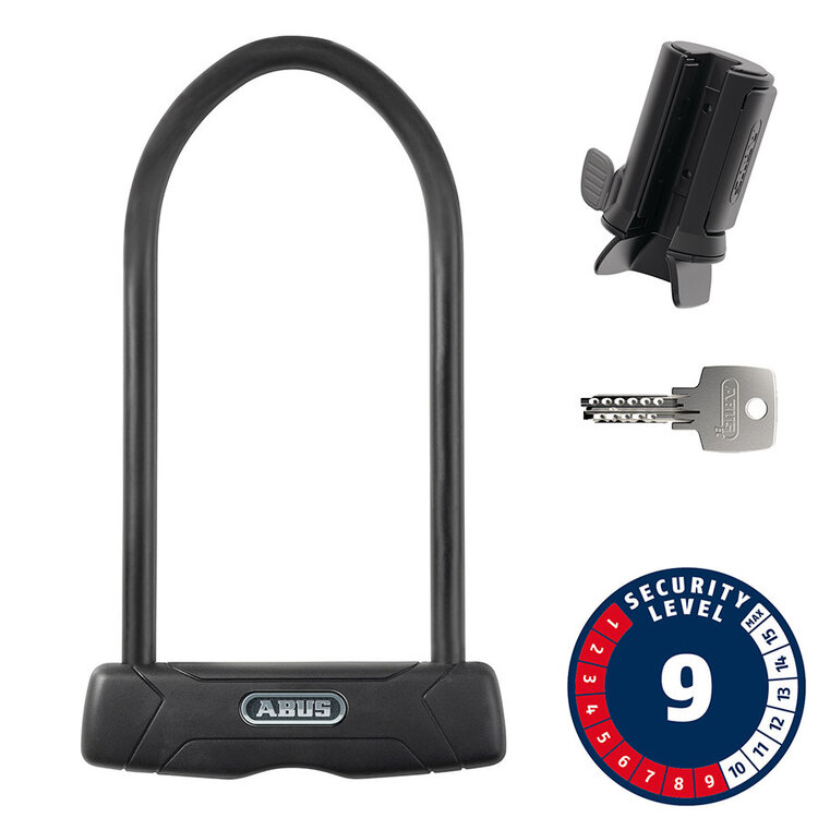 Abus Abus Granit 460 U-Lock, Key, 12mm, 15.0cm x 30.0cm + USH, Black
