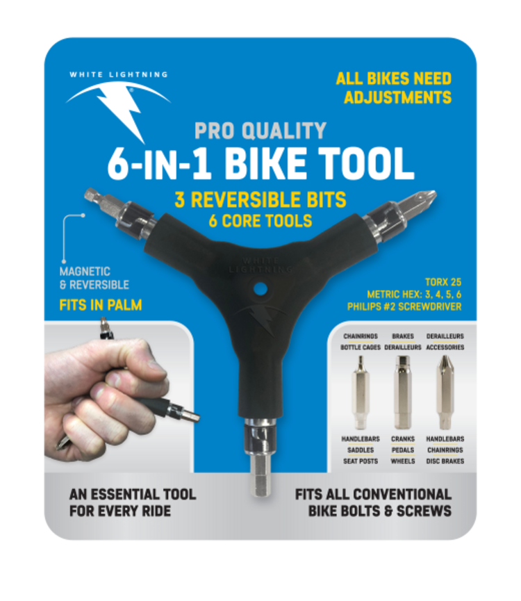 White Lightning 6-IN-1 BIKE TOOL