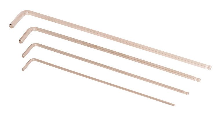 Unior Tools Unior Set of Hex Wrenches Ball End, Long 4pc