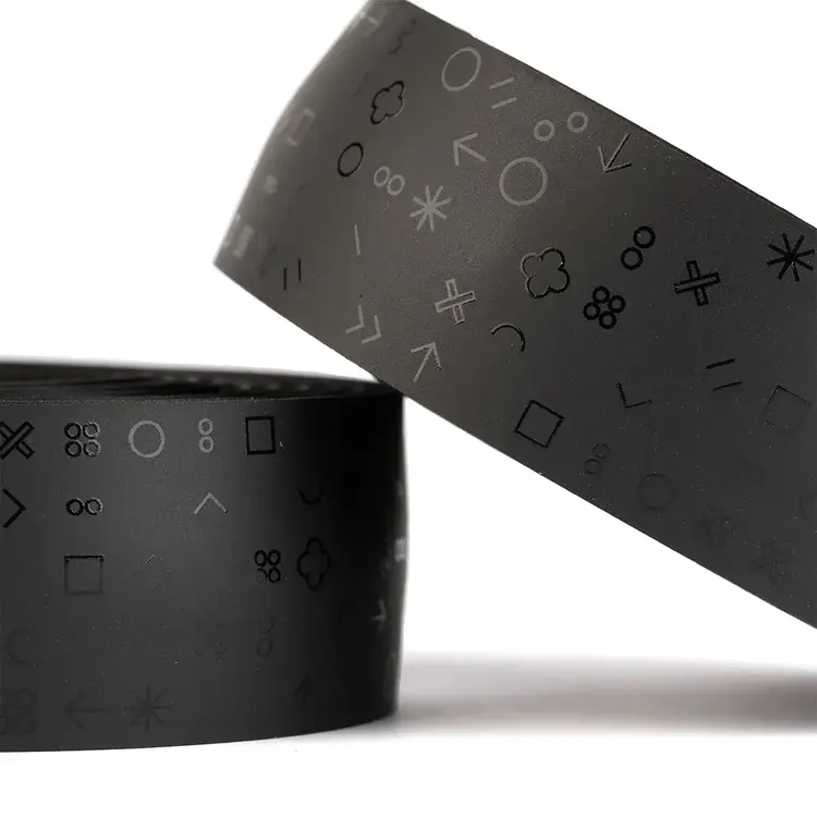 Burgh Cycling Burgh Cycling Silicone Gel Handlebar Tape, Hieroglyph Stealth