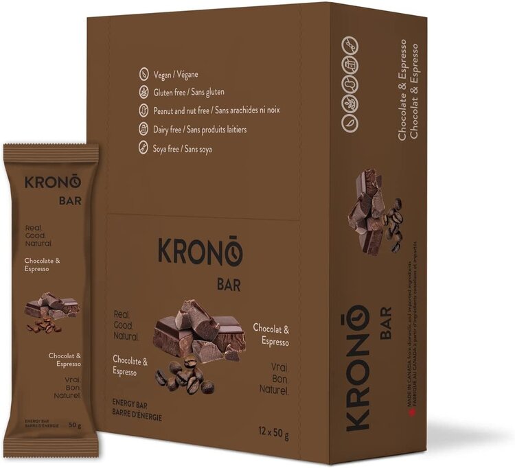 Krono Krono Energy Bar, Chocolate-Espresso, single