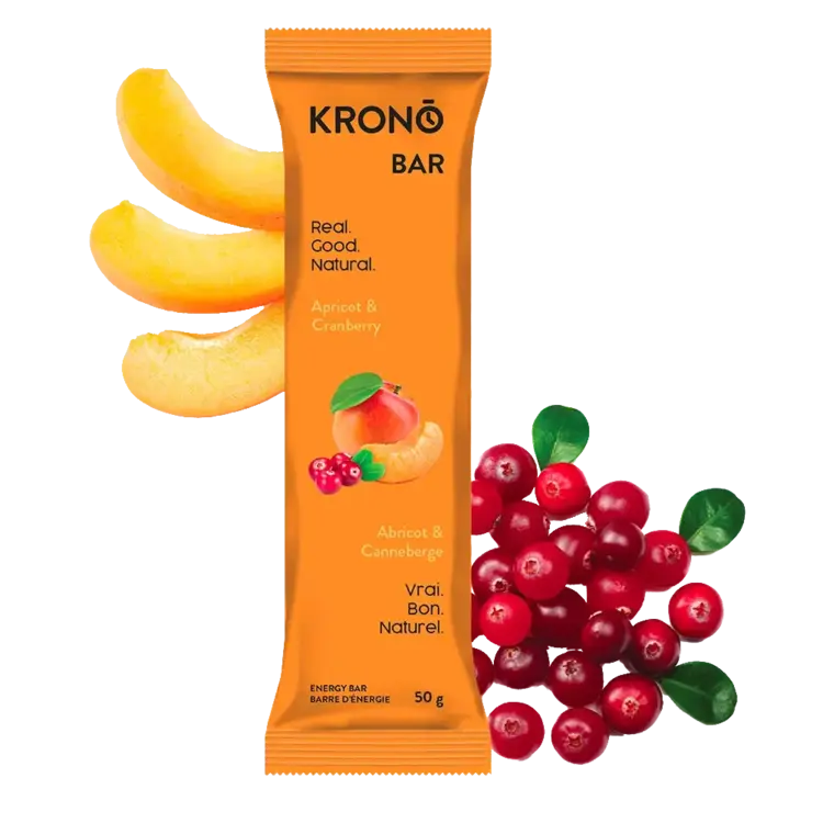 Krono Nutrition Krono Energy Bar, Apricot-Cranberry