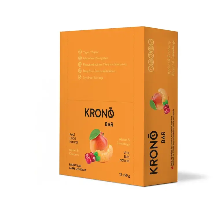 Krono Nutrition Krono Energy Bar, Apricot-Cranberry