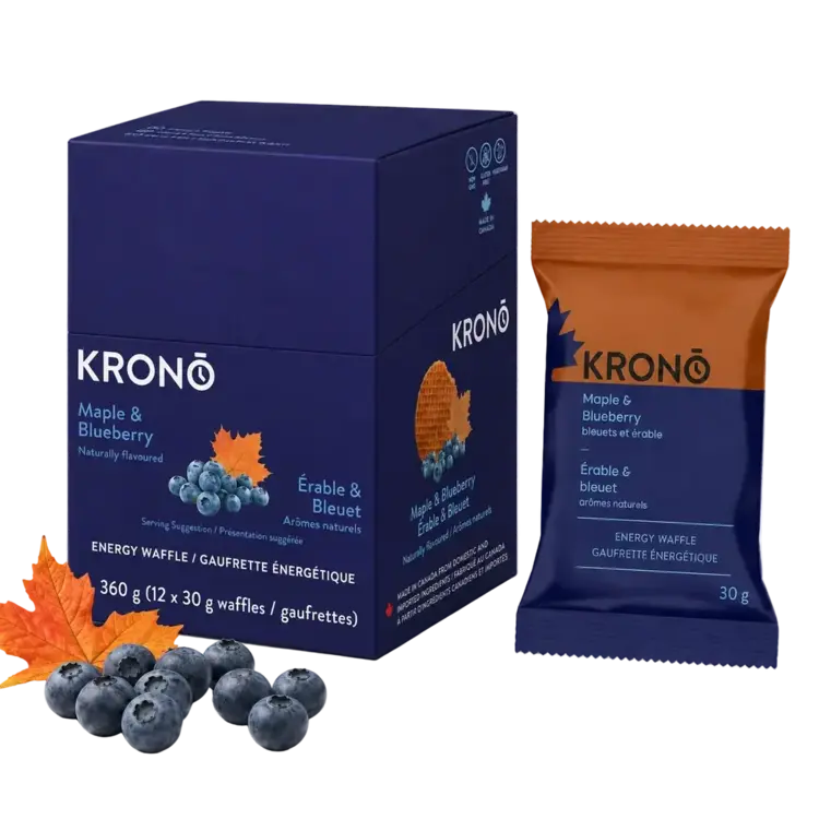 Krono Nutrition Krono Energy Waffle, Maple-Blueberry
