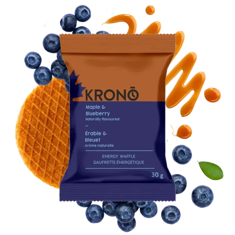 Krono Nutrition Krono Energy Waffle, Maple-Blueberry