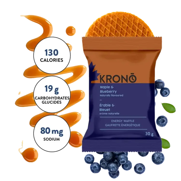 Krono Nutrition Krono Energy Waffle, Maple-Blueberry