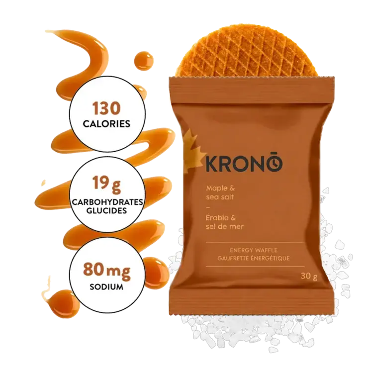 Krono Nutrition Krono Energy Waffle, Mapple-Sea Salt