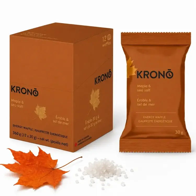 Krono Nutrition Krono Energy Waffle, Mapple-Sea Salt