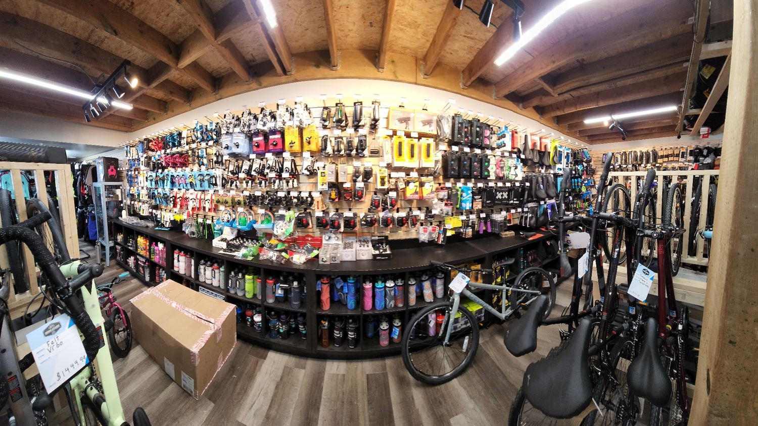 Inside Dream Cyclery bicycle shop