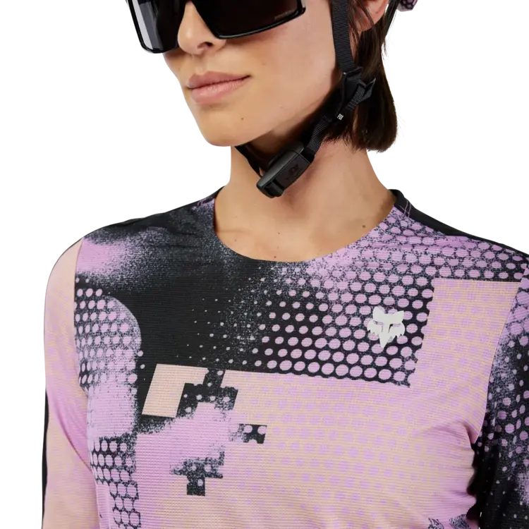 Fox Flexair Ascent Pulse Jersey SS, Women's, Dusty Rose