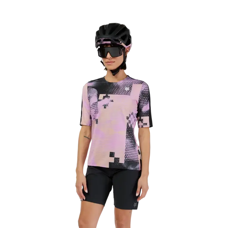 Fox Flexair Ascent Pulse Jersey SS, Women's, Dusty Rose