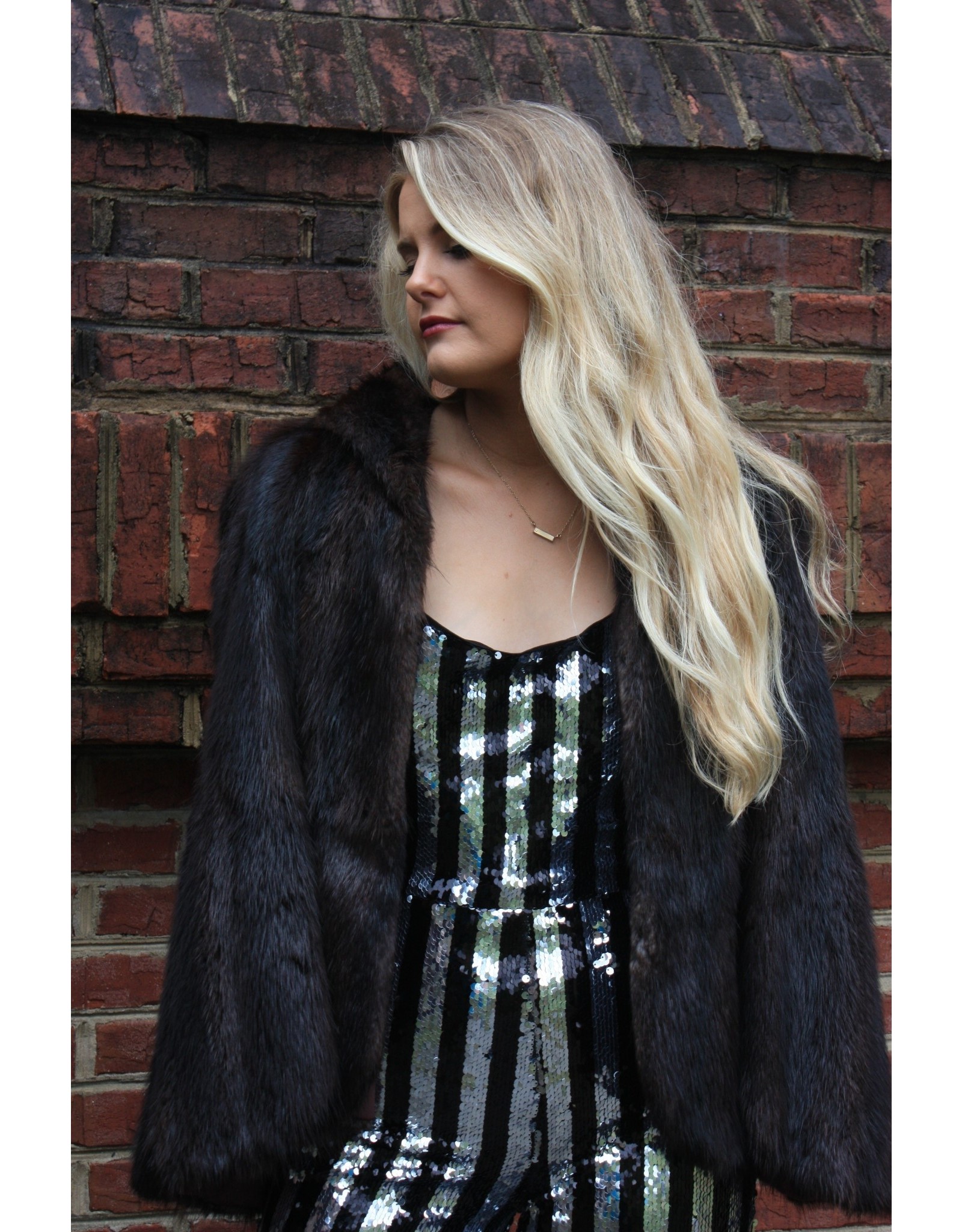 black and silver jumpsuit