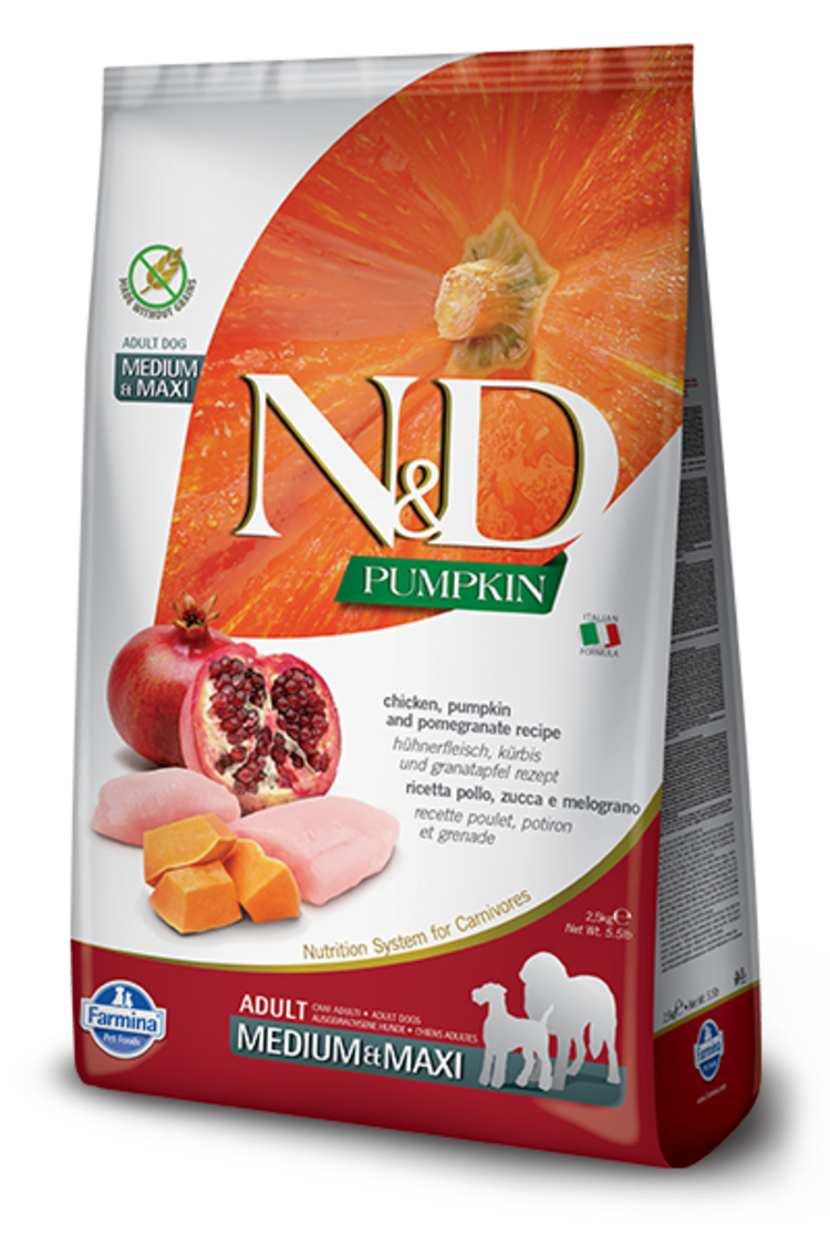 Farmina Farmina - N&D - Adult - MED/MAXI - Chicken/Pomegranate 26.4LB