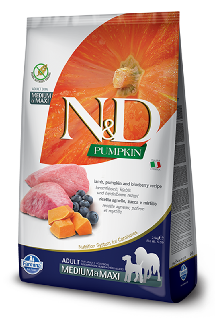 Farmina Farmina - N&D - Adult - MED/MAXI - Lamb/Blueberry 26.4lb