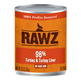 Rawz Rawz - 12.5oz Can - Turkey & Turkey Liver