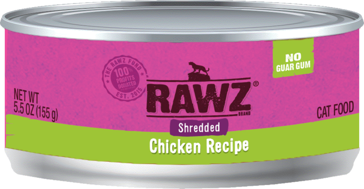 Rawz Rawz - Cat - 5.5oz Can - Chicken - Shredded