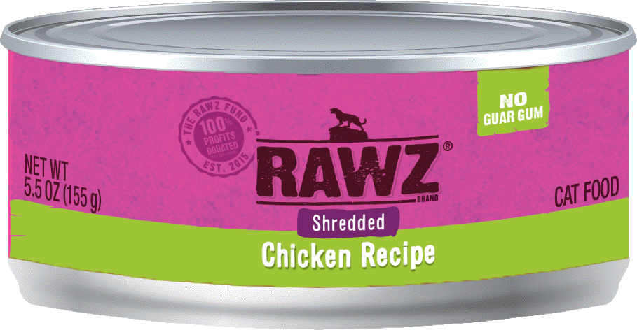 Rawz Rawz - Cat - 5.5oz Can - Chicken - Shredded