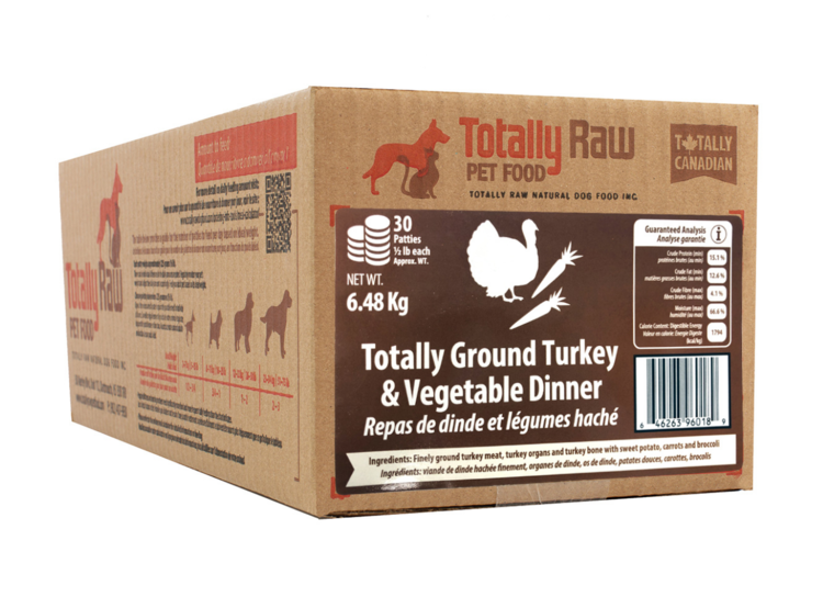 Totally Raw Totally Raw - Ground Turkey w/veggies 15lbs