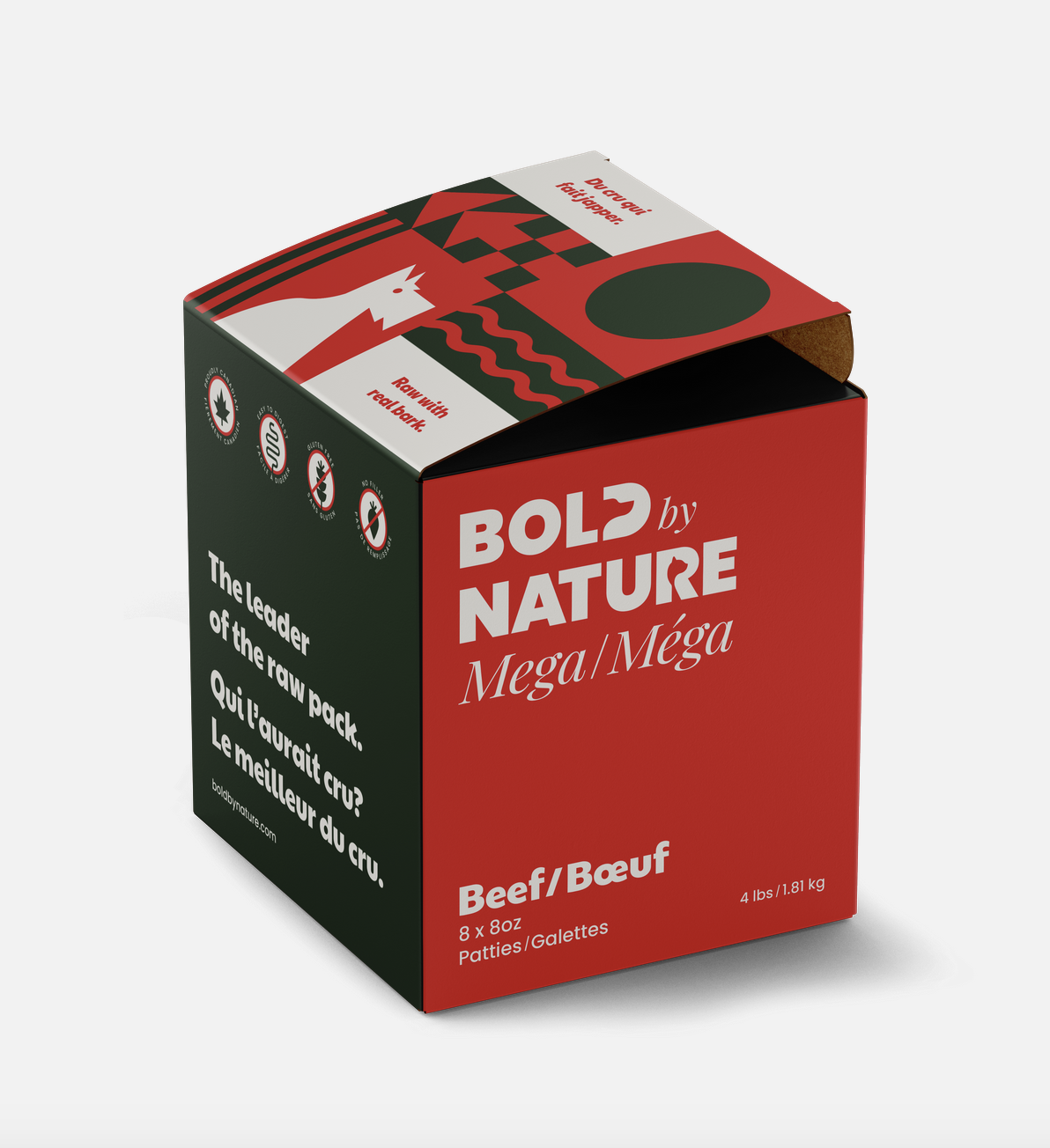 Bold by Nature Bold by Nature - Mega - Beef - 4lb Box