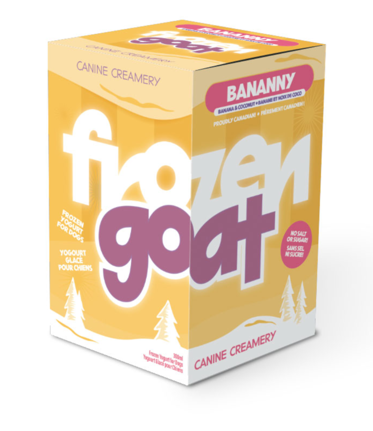 Canine Creamery Frozen Goat - Bananny