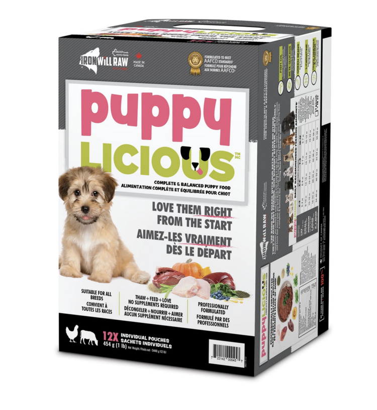 Iron Will Raw Iron Will Raw - Puppylicious - Chicken & Beef 12lb