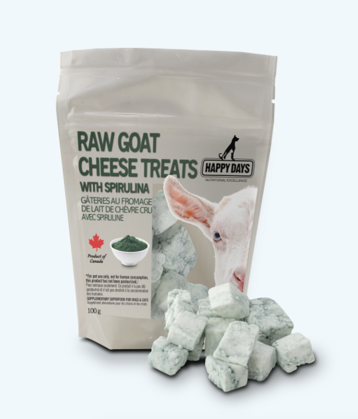 Happy Days Happy Days - Goat Cheese W/ Spirulina